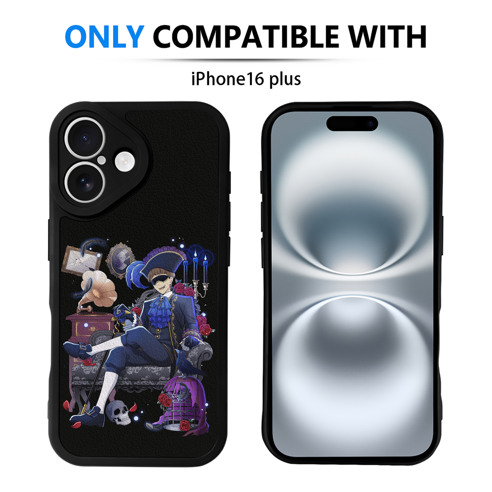 （画像用） 文豪ストレイドッグス Bungo Stray Dogs 【iPhone 16シリーズ対応】シリコンスマホケース（レザー調） 材質：シリコン